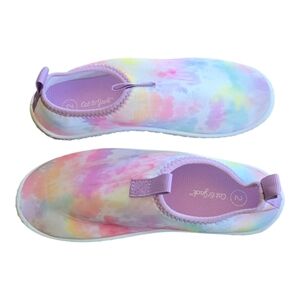 Girl's Cat & Jack Rainbow Tie-Dye Water Slip-On Shoes Size 2